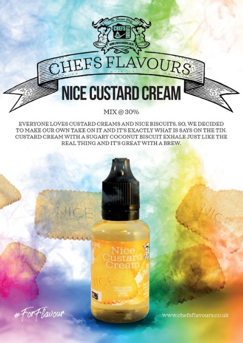 CHEFS FLAVOUR S AROMA NICE CUSTARD CREAM 30 ml