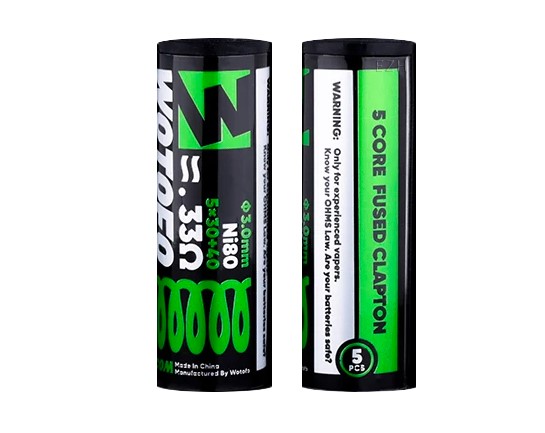 GRIJAČ WOTOFO 5 CORE FUSED CLAPTON NI80 (5x30+40ga 0,33 Ohma) 5 kom