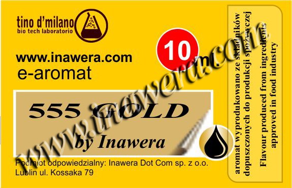 INAWERA AROMA 555 GOLD TINO D'MILANO 10 ml