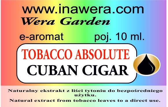 INAWERA AROMA ABSOLUTE TOBACCO - CUBAN CIGAR 10 ml