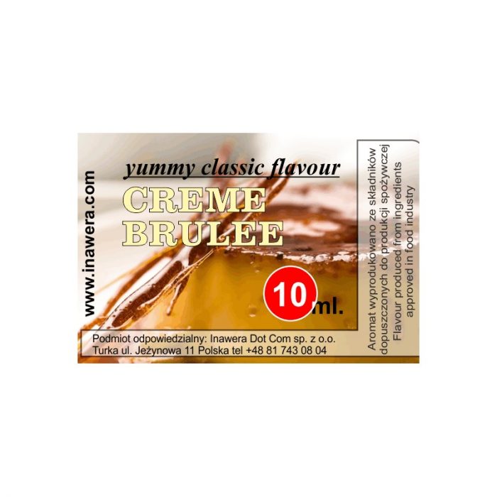 INAWERA AROMA YUMMY CLASSIC CREME BRULEE 10 ml