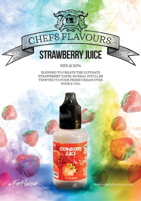 CHEFS FLAVOUR S AROMA STRAWBERRY JUICE 30 ml