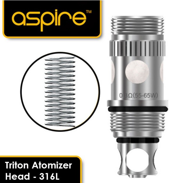 GRIJAČ ASPIRE TRITON SS316 0,3 Ohma