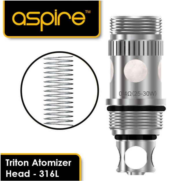 GRIJAČ ASPIRE TRITON SS316 0,4 Ohma