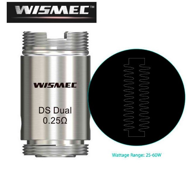 GRIJAČ WISMEC ORMA/MOTIV KIT DS Dual Coil 0,25 Ohma