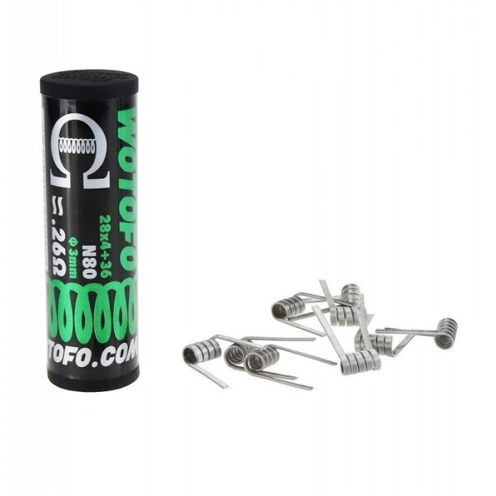 ŽICA WOTOFO PREBUILD COIL QUAD CORE FUSED CLAPTON 28*4+36 N80 10kom