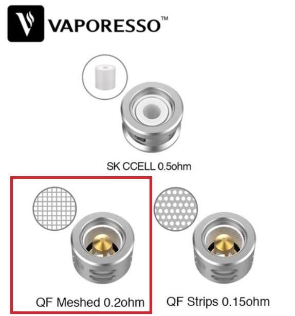 GRIJAČ VAPORESSO QF MESHED 0,2 Ohma