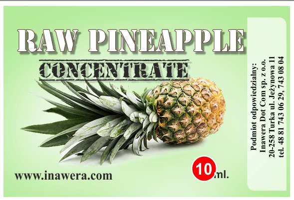 INAWERA AROMA RAW PINEAPPLE 10 ml